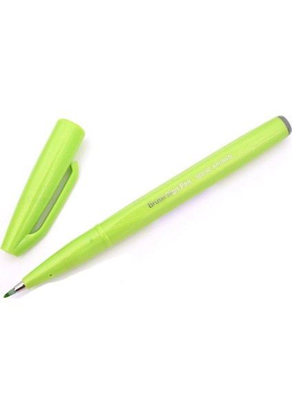 Fude Touch Brush Sign Pen Fırça Uçlu Kalem Lıght Green