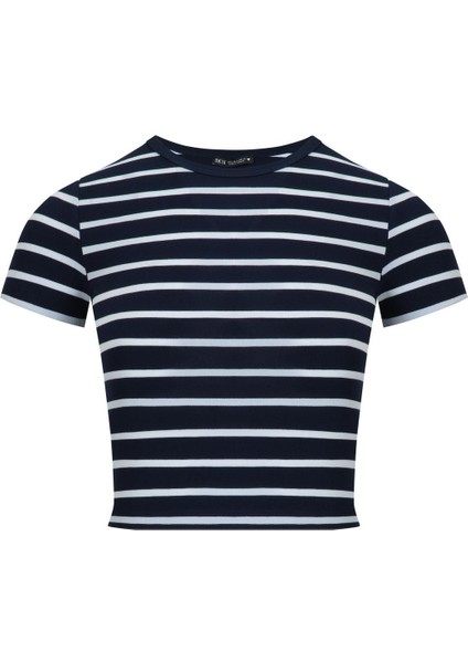 Kadın 3'lü Paket Kısa Kollu Bisiklet Yaka Crop fiyatları