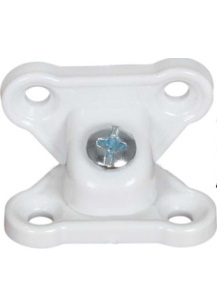 Açılı T Bağlantı Çektirme Beyaz Plastik Köşe Birleştirme Kelebek Bağlantı (20 Adet)