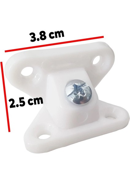 Açılı T Bağlantı Çektirme Beyaz Plastik Köşe Birleştirme Kelebek Bağlantı (20 Adet) modelleri