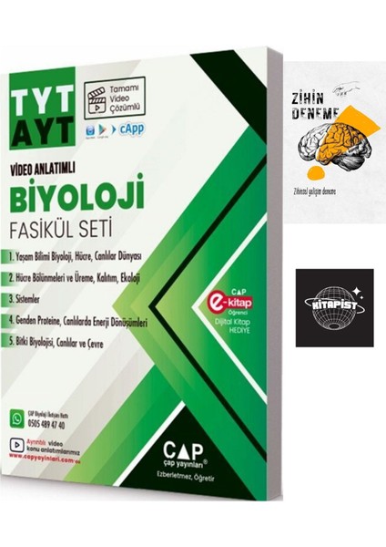 Çap Üniversiteye Tyt Ayt Hazırlık Biyoloji Fasikülü SETI+ZIHINDENEME-KD571
