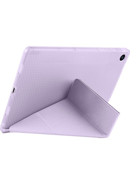 Galaxy Tab A9 Plus Uyumlu Tri Folding Kalem Bölmeli Standlı Kılıf Lila fırsatları