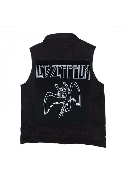 LED Zeppelin 1977 Siyah Kot Yelek