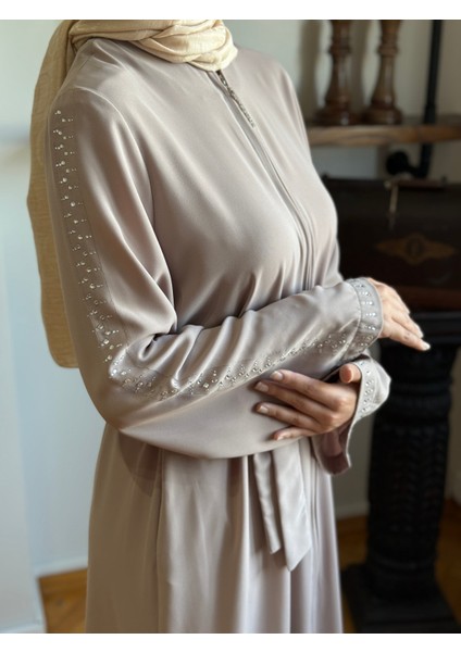 Premium Taşlı Mevlana Ferace 5049 fiyatları