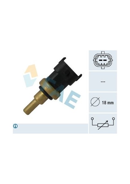 Su Sıcaklık Sensörü Astra J-Corsa D-E-Combo-Merıva B-Lınea-Grande PUNTO-500L-DOBLO- Nemo-Bıpper 1.3 Cdtı-Hdı-Mtj