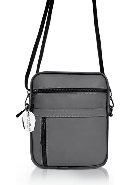 Hakiki Deri Unisex Çok Gözlü Fermuarlı Postacı Omuz Çantası fiyatları