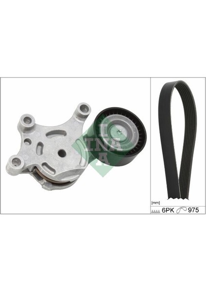 529026110 - Alternatör Gergi Kiti 6PK975 P207-P308-P3008-P5008-PARTNER-BERLINGO-C3-C4-C5-DS3-DS4 1.4-1.6 Hdı