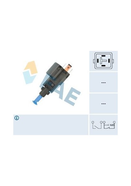24518 - Fren Stop Müşürü 4 Kutuplu Opel Vectra B 96 02 Cruze Kontrol Için