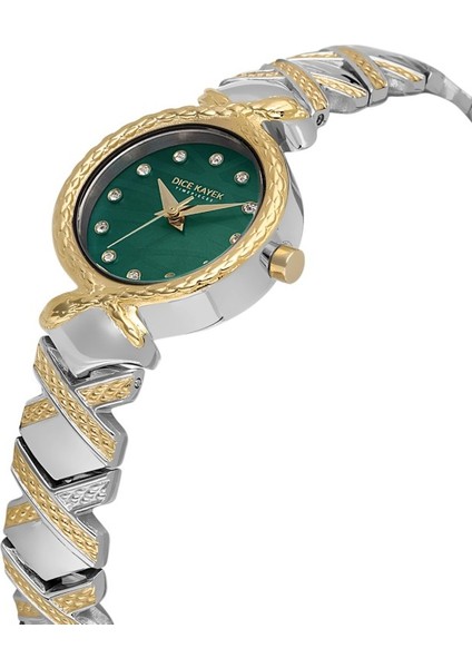 DK.1.AG1408.04 Taşlı Tasarım Çelik Kordon Çelik Kasa 5 Atm Suya Dayanıklı Metalik-Altın Renk Kadın Kol Saati modelleri