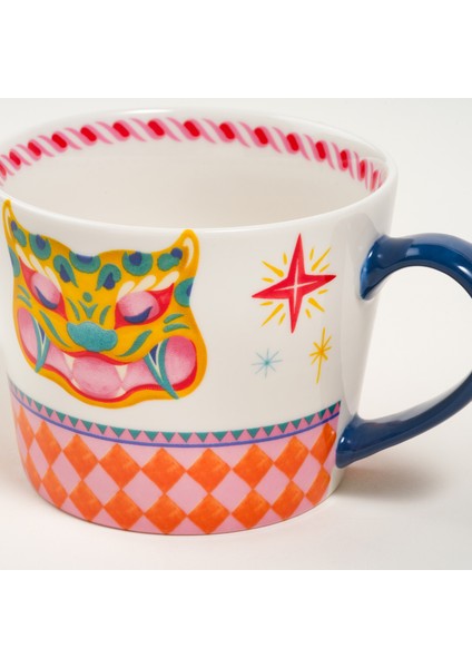 Luohu Porselen Kupa 360 ml Renkli