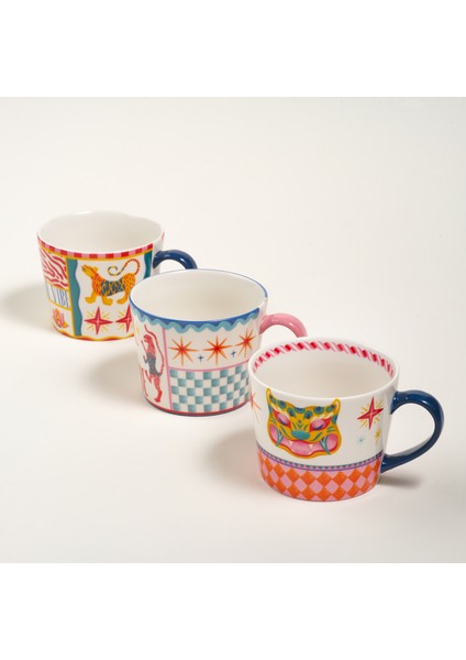 Luohu Porselen Kupa 360 ml Renkli