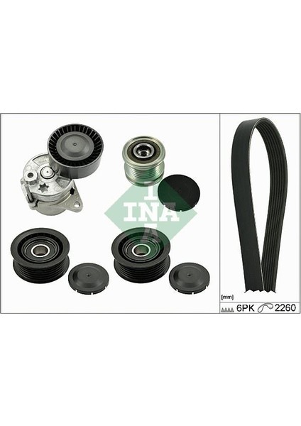 529011521 - Kanallı Kayıs Setı Mercedes W639 B906 Kutuklu. Alternator Kasnaklı
