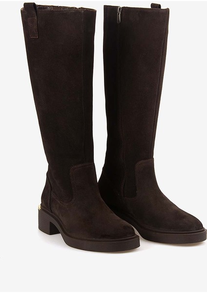 Hakiki Deri Kadın Kahverengi Süet Çizme 51426 modelleri