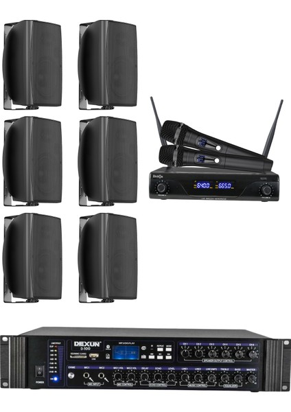 Drt-6 Sütun Hoparlör Mağaza Dükkan Kafe Seslendirme ve Okul Anons Sistemi modelleri