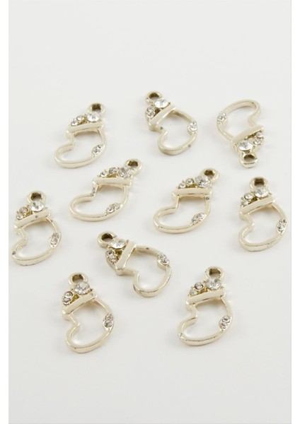 Ds-Derin Ayakkabı Taşlı Kolye Ucu Aparatı 1 Adet-Sarı