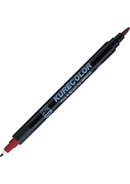 Kurecolor Fine & Brush For Manga Marker Çizim Kalemi 268 Deep Red