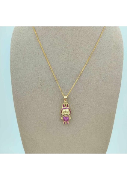 Pembe Taşlı Oyuncak Kolye Ucu- KLU0670 fiyatları