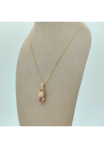 Pembe Taşlı Oyuncak Kolye Ucu- KLU0670 fırsatları