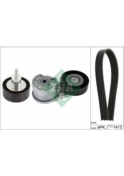 529055010 - Alternatör Kayış Gergi Kıtı Kayıs Gergı Avere Bılya Transıt V-362/V-363 17 2.0 Ecooblue 6pk 1413