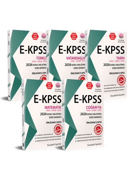 Ekpss G-G-I2 Önlisans Konu Anlatımlı Soru Bankası 5'li Set