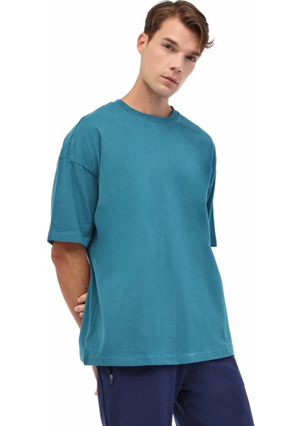 MB Ros 11HS113 5pr Petrol Erkek Kısa Kol T-Shirt