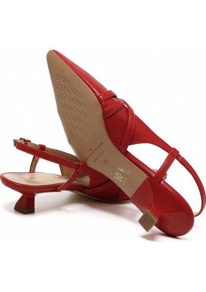 Kadın Topuklu/ Stiletto 1971010 Nacree Capra Rosso