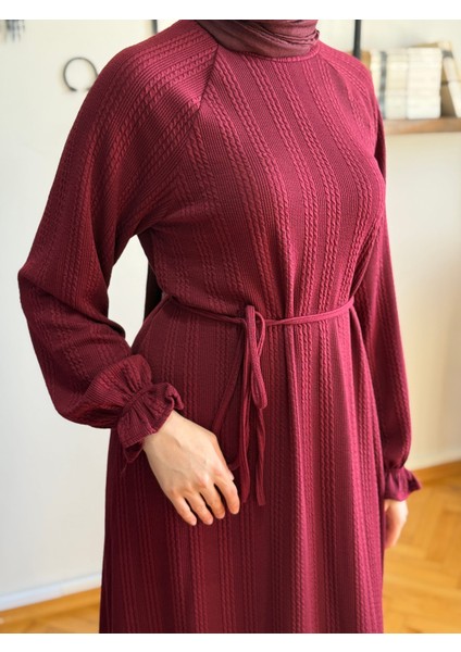 Reglan Kol Saç Örgü Desen Örme Elbise 9923 fırsatları