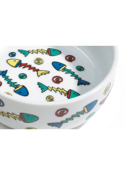 Msa-Shop Beeztees Kedi Mama Su Kabı, Porselen, Beyaz, 11CM, 325ML fiyatları