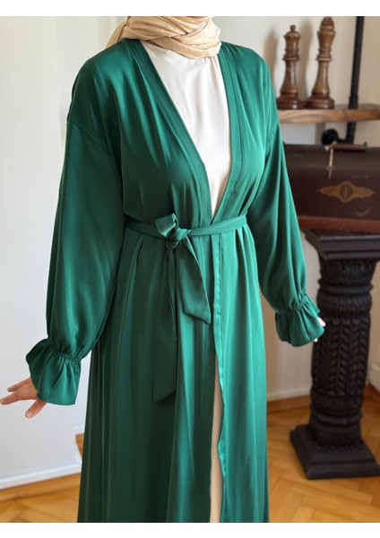 Garnili Kuşaklı Ikili Abaya Takım 5041 fiyatları