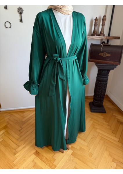 Garnili Kuşaklı Ikili Abaya Takım 5041 fırsatları