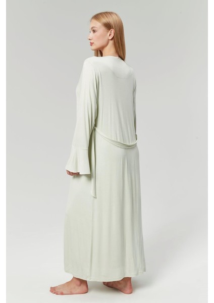 Pamuklu Biyeli Kruvaze Yaka Emzirmeye Hastane ve Günlük Kullanıma Uygun Gecelik Sabahlık Takımı indirimleri