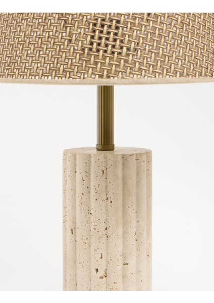 Astra Hasır Şapkalı Traverten Abajur indirimleri