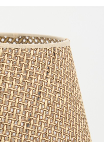 Astra Hasır Şapkalı Traverten Abajur