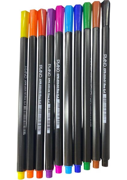 Piano Fineliner Kalem Seti 10 Adet