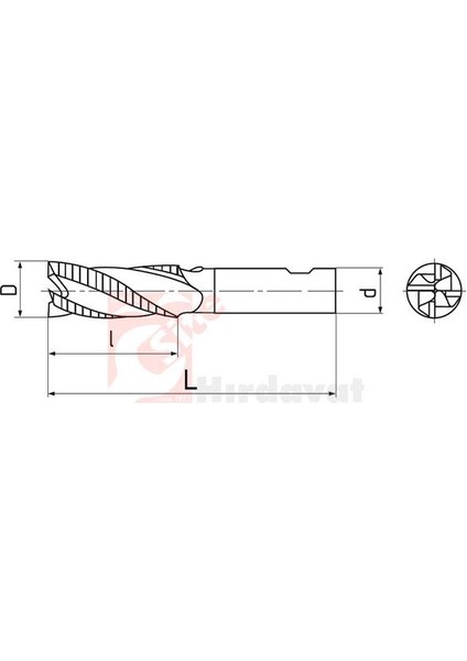 Zps-Fn Kısa Kabatalaş Freze 26MM Dın 844 Nr fiyatları