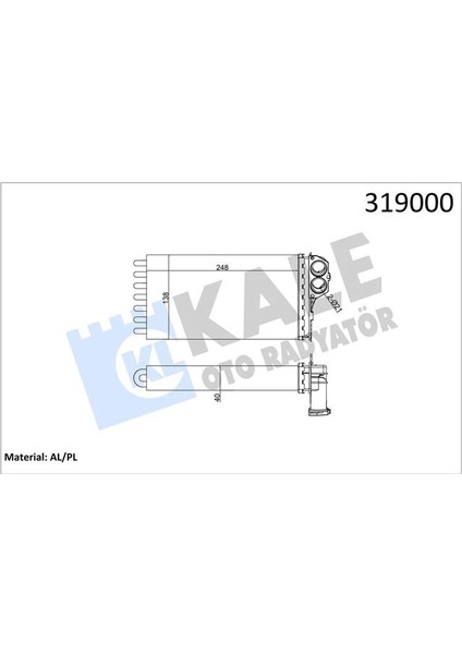 Kalorifer Radyatörü 206 98 Xsara 99 247X134