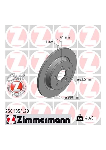 Arka Fren Dıskı Ayna Focus II04 11 C-Max 07 09 Volvo V50 04 12 C30 06 12 C70 Iı 05 13 S40 Iı 04 04 12 17 Jant - 16 Jant Düz 280MM 5 Bijon