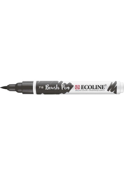 Ecoline Brush Pen Fırça Uçlu Kalem 718 Warm Grey
