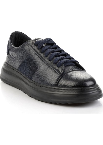 Lacivert Hakiki Deri Erkek Sneaker E01600121640 fiyatları