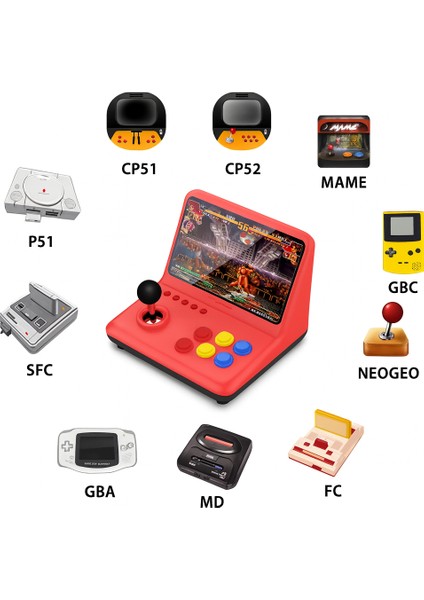 Büyük Ekran 9-Inch Joystick Oyun Konsolu Klasik Retro Arcade 20.000 Adet Oyun modelleri
