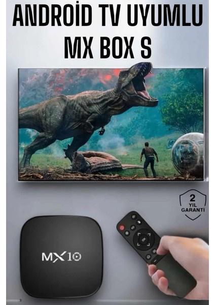 4K Tv Uyumlu Hd Çözünürlüklü Mx Box S 8 GB