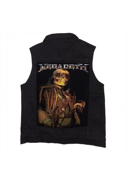 Megadeth Crush The World Siyah Kot Yelek