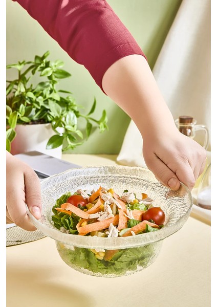 Gemma Büyük Boy Cam Salata Kasesi