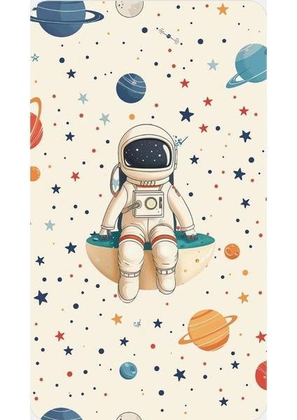 Çocuk Odası ve Kreş Oturan Astronot Ev Duvar Salon Güzellik Salonu Ofis Dükkan Dekarasyon Kanvas Tablo fiyatları