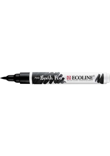 Ecoline Brush Pen Fırça Uçlu Kalem 700 Black