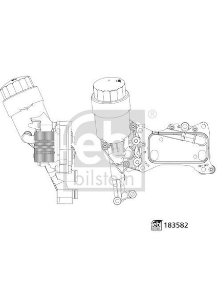 Febı 183582 - Yag Sogutucusu Mercedes OM651 W204 C218 W212 C207 W221 W639 B906 Komple