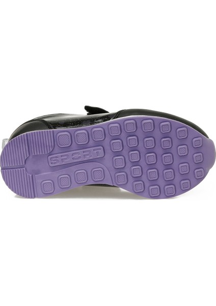 DUCA.P5PR Siyah Kız Çocuk Spor Ayakkabı