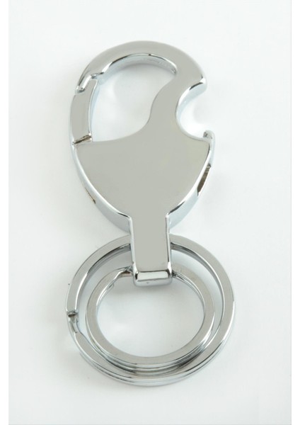 Ds-Derin Elma Kancalı Metal Anahtarlık-Gümüş Rengi fiyatları