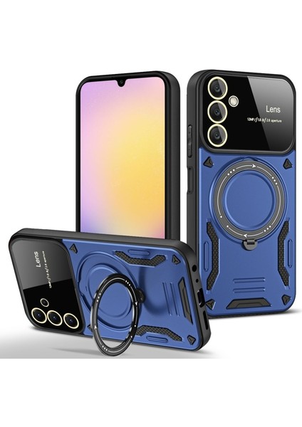 Samsung Galaxy S25 Fe/S24 Fe Kılf Magsafe Stand Özellikli Lens Korumalı Kılıf