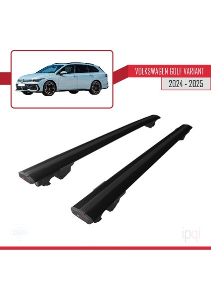 Volkswagen Golf Variant 2024-2025 Arası ile Uyumlu Hook Model Ara Atkı Tavan Barı Siyah 2 Adet fırsatları